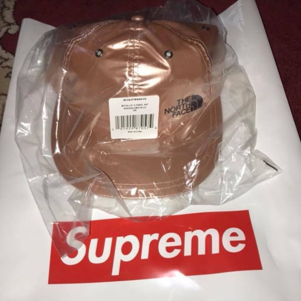 Supreme x North Face Rose Gold Hat ss18